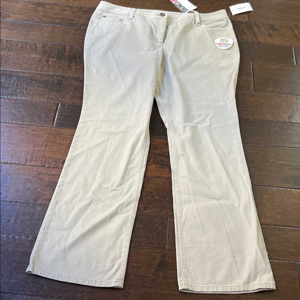 Style & Co. Women's Tan Flare Jeans